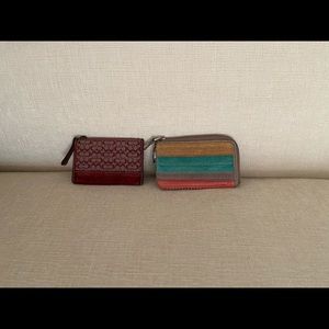 Coach and Fossil Keychain Wallets